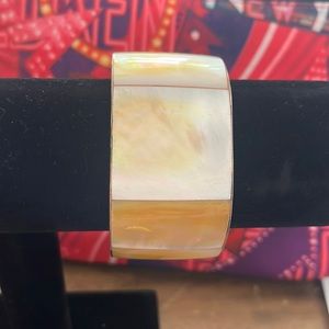 Mother of pearl cuff bracelet